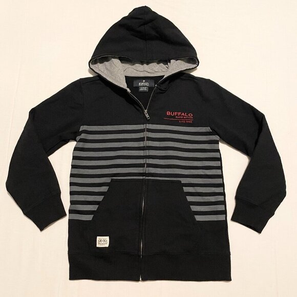 Buffalo David Bittom Kids Boys Size Large 10/12 Hoodie Zip Up - Picture 1 of 16